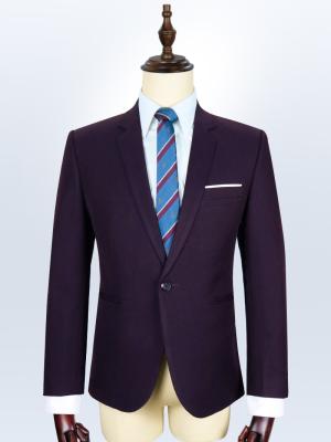 Bộ suit màu Tím Than một nút TGS81